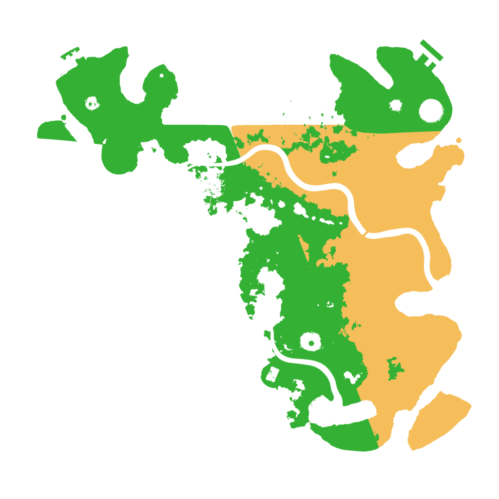 Biome Rust Map: Procedural Map, Size: 3700, Seed: 1758683316