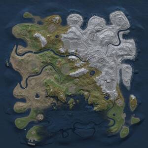 Thumbnail Rust Map: Procedural Map, Size: 4250, Seed: 1130756264, 16 Monuments