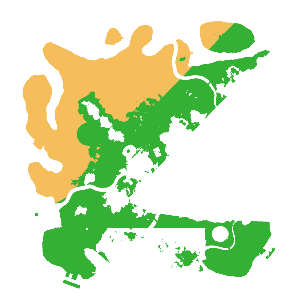 Biome Rust Map: Procedural Map, Size: 3500, Seed: 631163