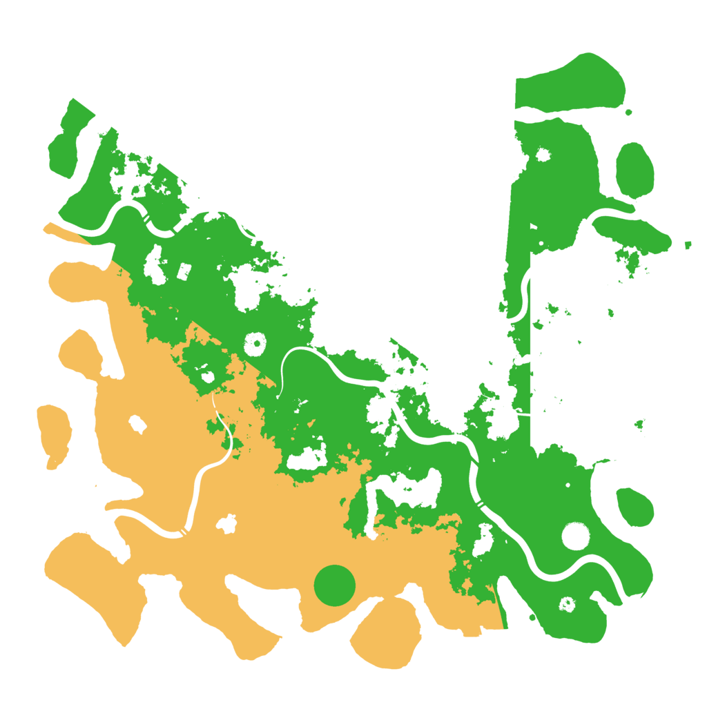 Biome Rust Map: Procedural Map, Size: 4500, Seed: 750123465