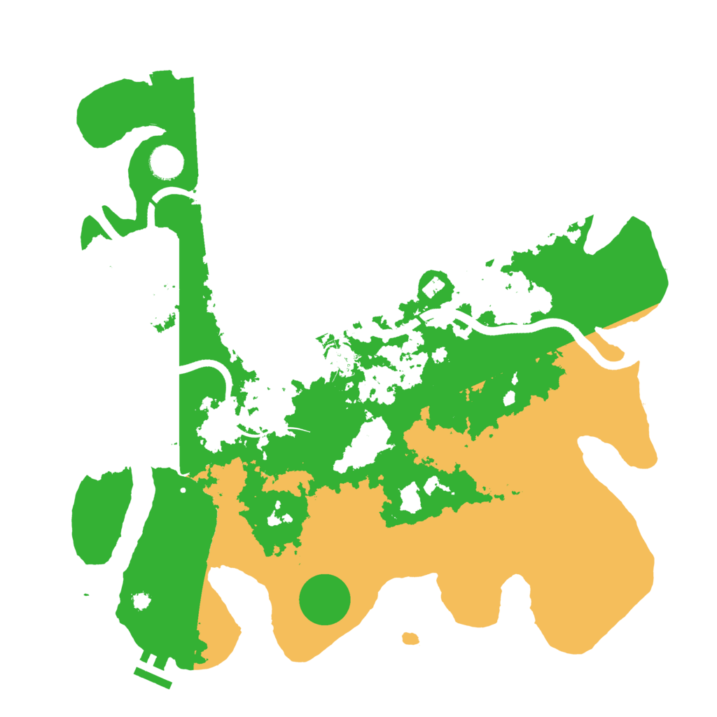 Biome Rust Map: Procedural Map, Size: 3700, Seed: 1341704382