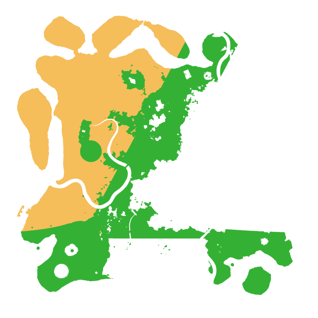 Biome Rust Map: Procedural Map, Size: 3900, Seed: 2050932901