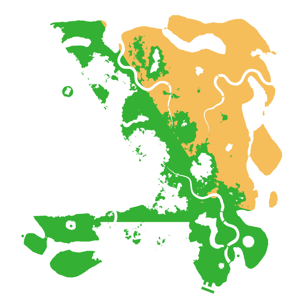 Biome Rust Map: Procedural Map, Size: 4500, Seed: 1198