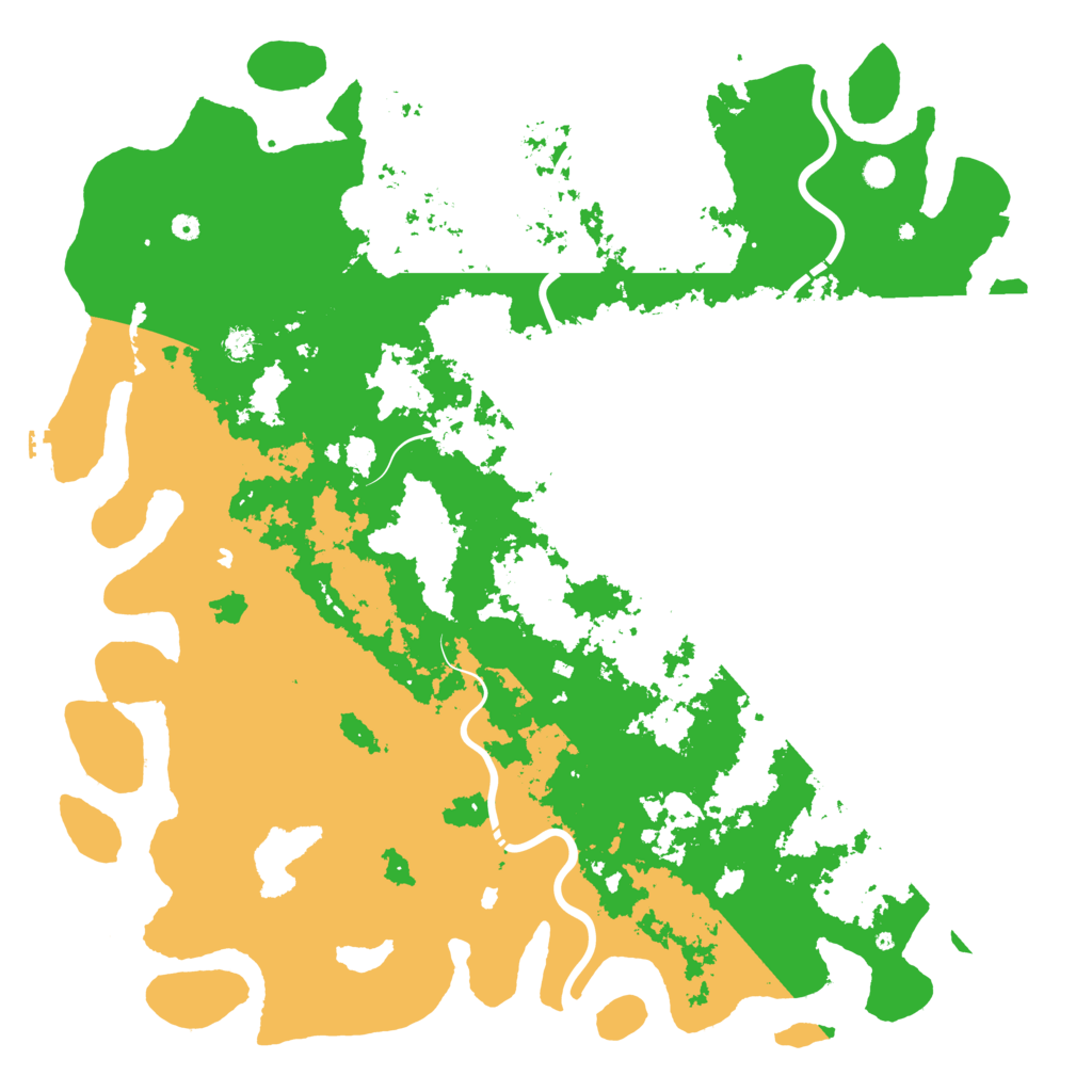 Biome Rust Map: Procedural Map, Size: 6000, Seed: 1089462488