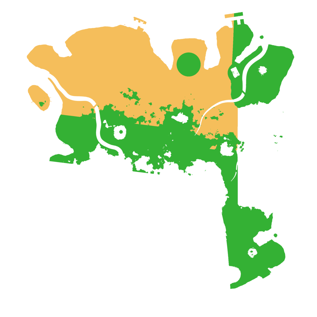 Biome Rust Map: Procedural Map, Size: 3500, Seed: 1185990716