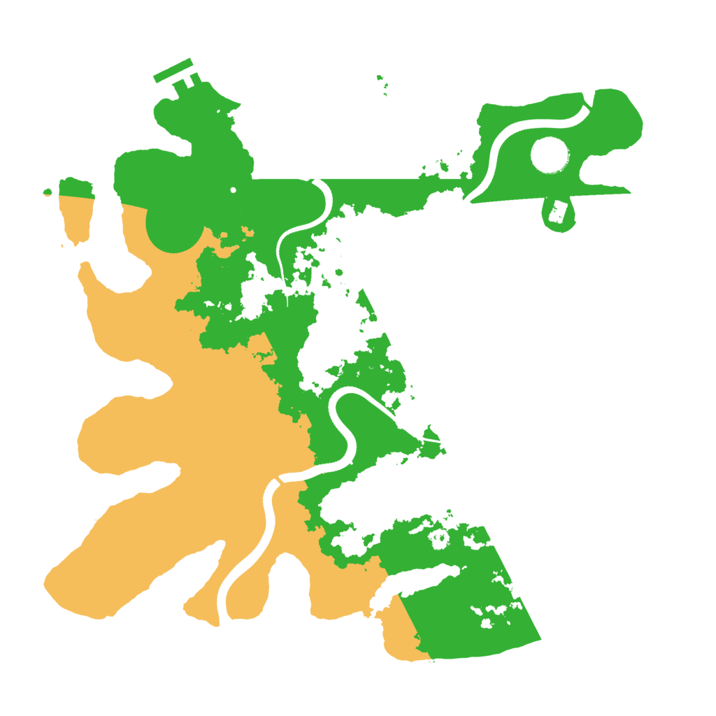 Biome Rust Map: Procedural Map, Size: 3500, Seed: 1436474388