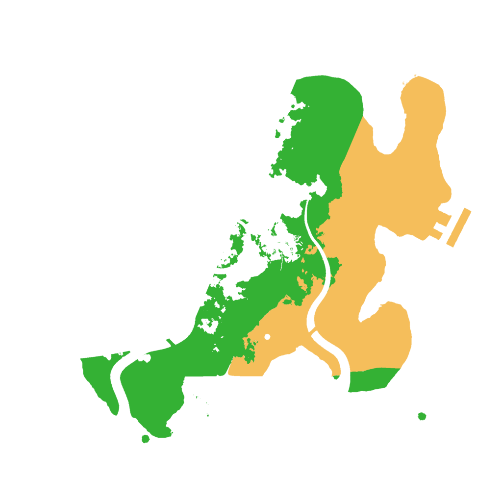 Biome Rust Map: Procedural Map, Size: 2500, Seed: 62532