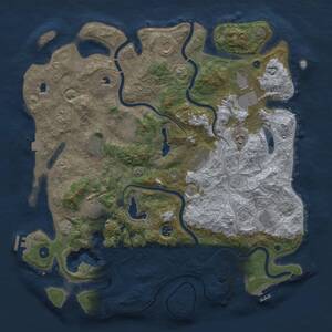Thumbnail Rust Map: Procedural Map, Size: 4500, Seed: 1780133509, 17 Monuments