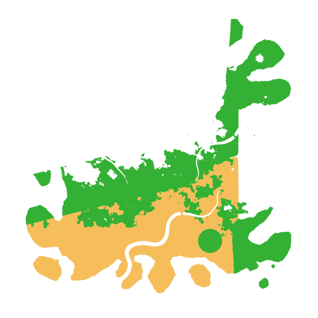 Biome Rust Map: Procedural Map, Size: 3500, Seed: 531412538