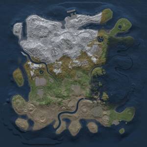 Thumbnail Rust Map: Procedural Map, Size: 3500, Seed: 531412538, 14 Monuments