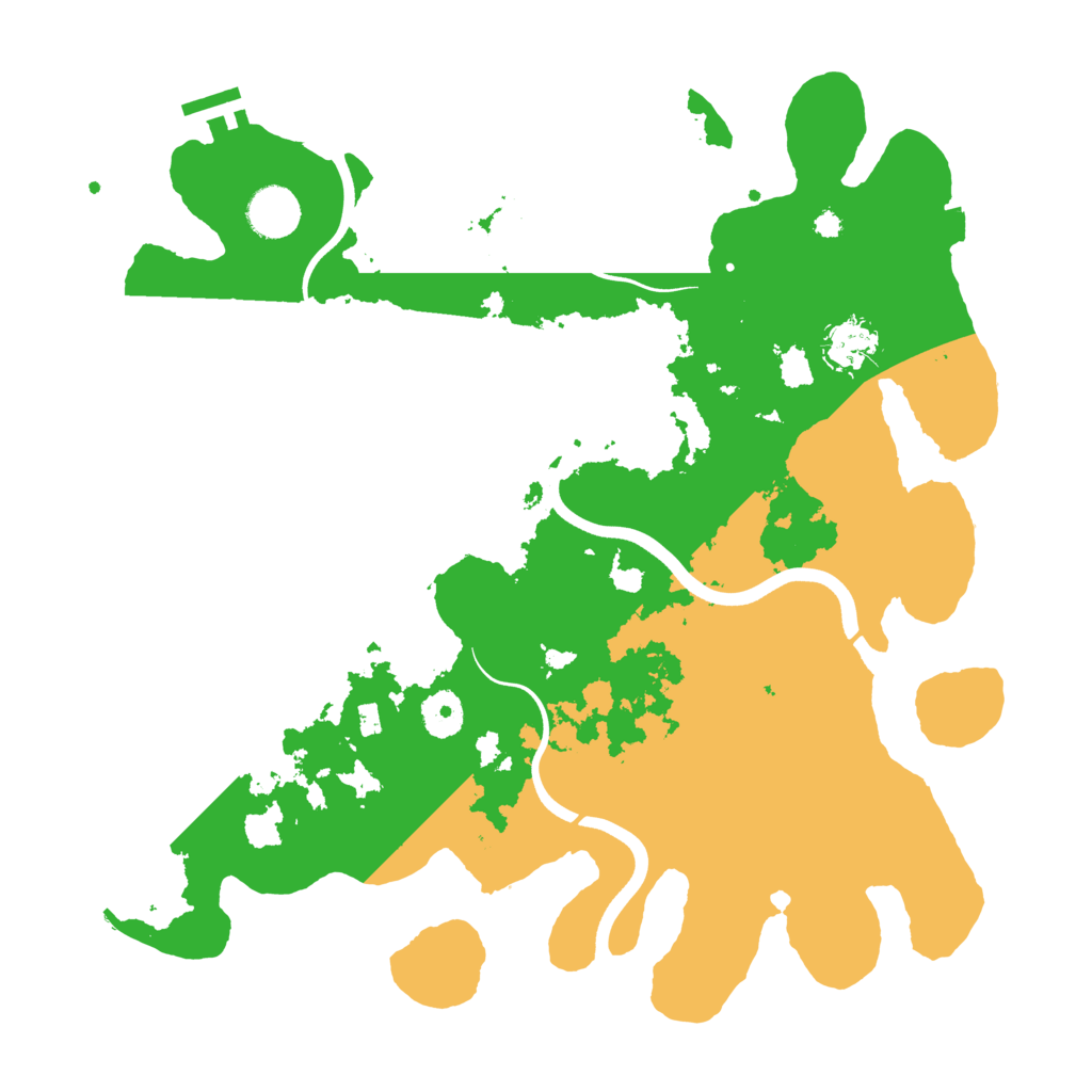 Biome Rust Map: Procedural Map, Size: 3700, Seed: 34870643