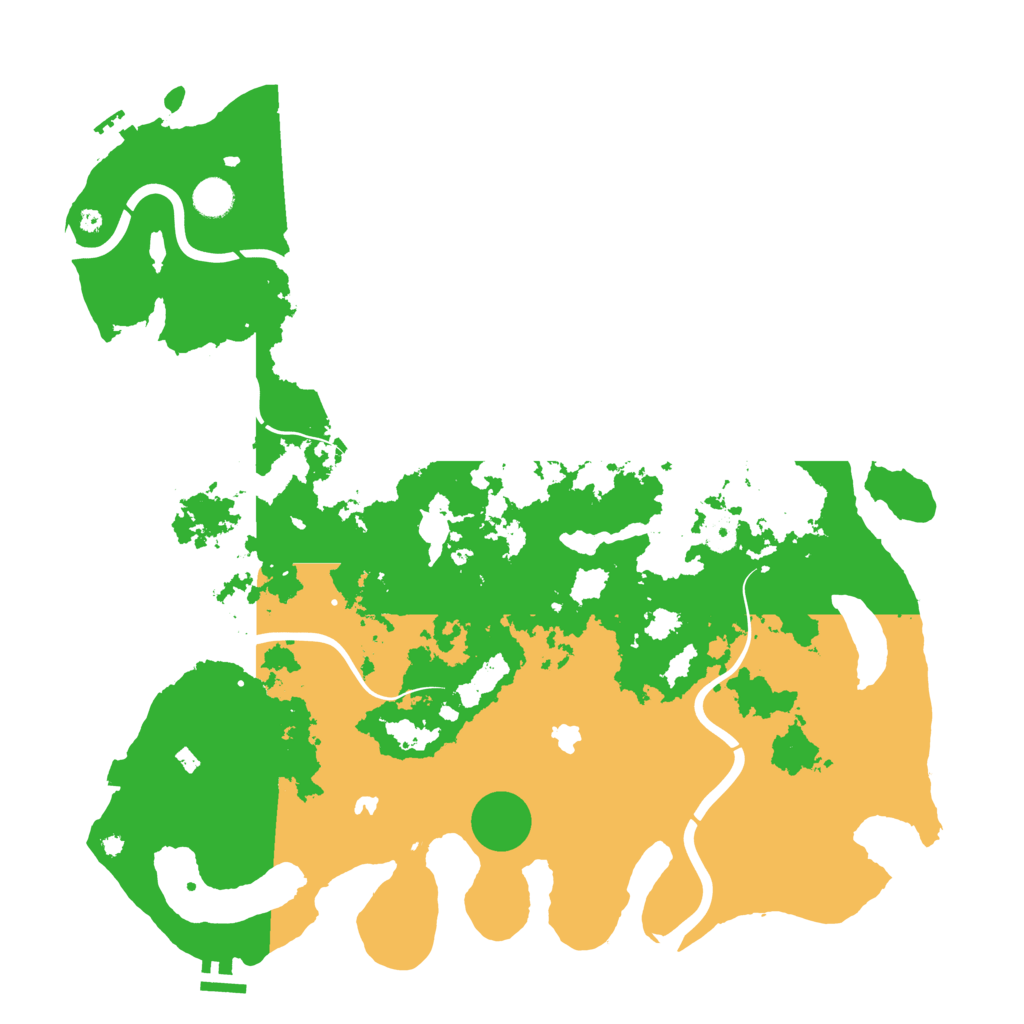 Biome Rust Map: Procedural Map, Size: 4500, Seed: 1363277874