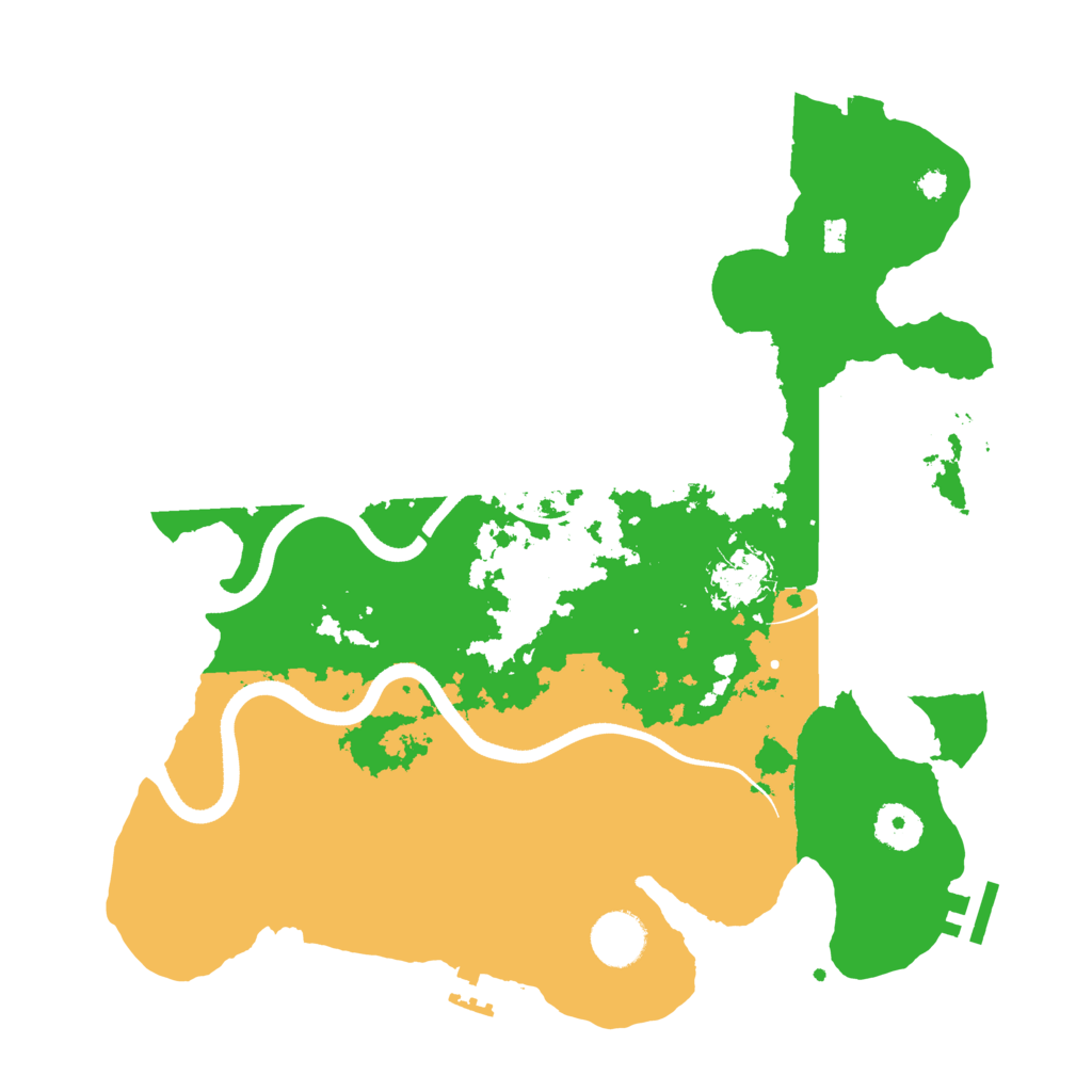 Biome Rust Map: Procedural Map, Size: 3500, Seed: 674015