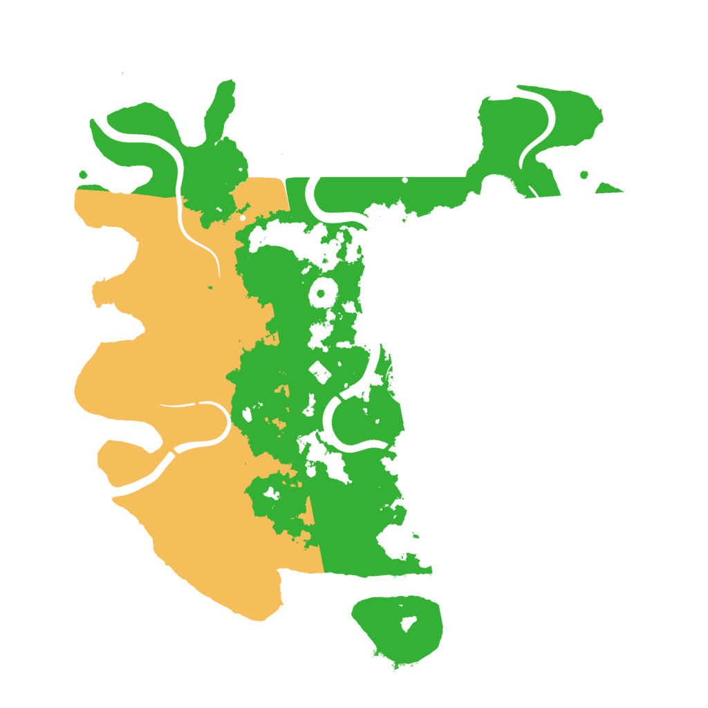 Biome Rust Map: Procedural Map, Size: 3500, Seed: 517592727