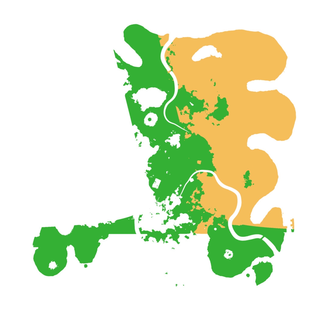 Biome Rust Map: Procedural Map, Size: 3500, Seed: 480339686