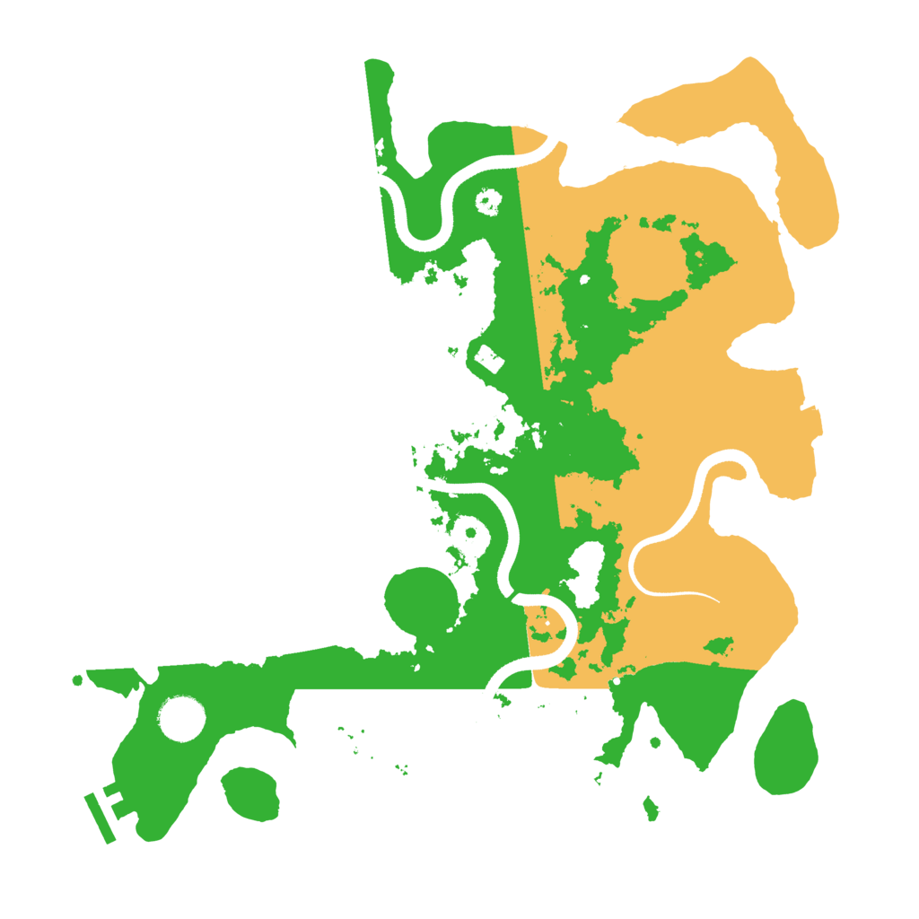 Biome Rust Map: Procedural Map, Size: 3500, Seed: 885224397