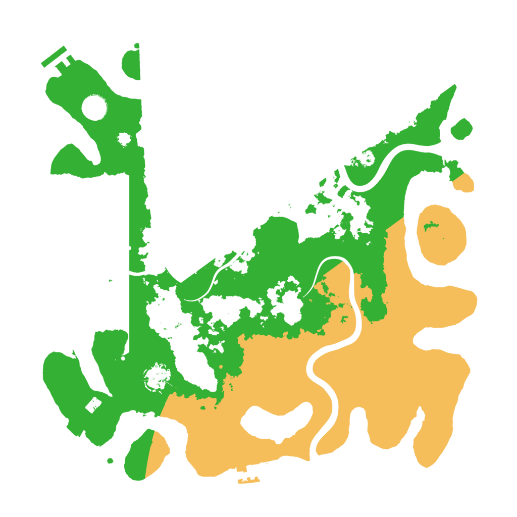 Biome Rust Map: Procedural Map, Size: 3600, Seed: 190817452