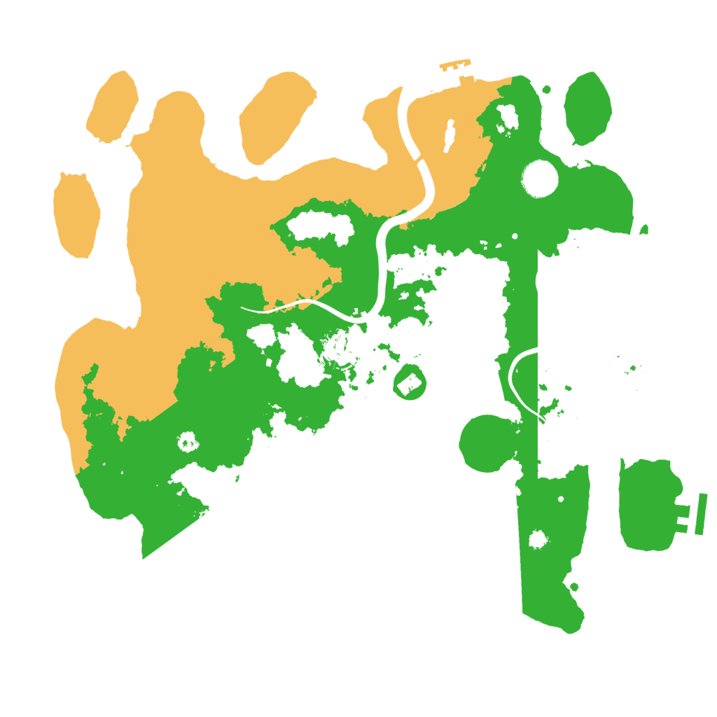 Biome Rust Map: Procedural Map, Size: 3500, Seed: 21733791