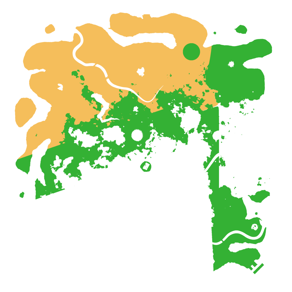Biome Rust Map: Procedural Map, Size: 4500, Seed: 1160169834