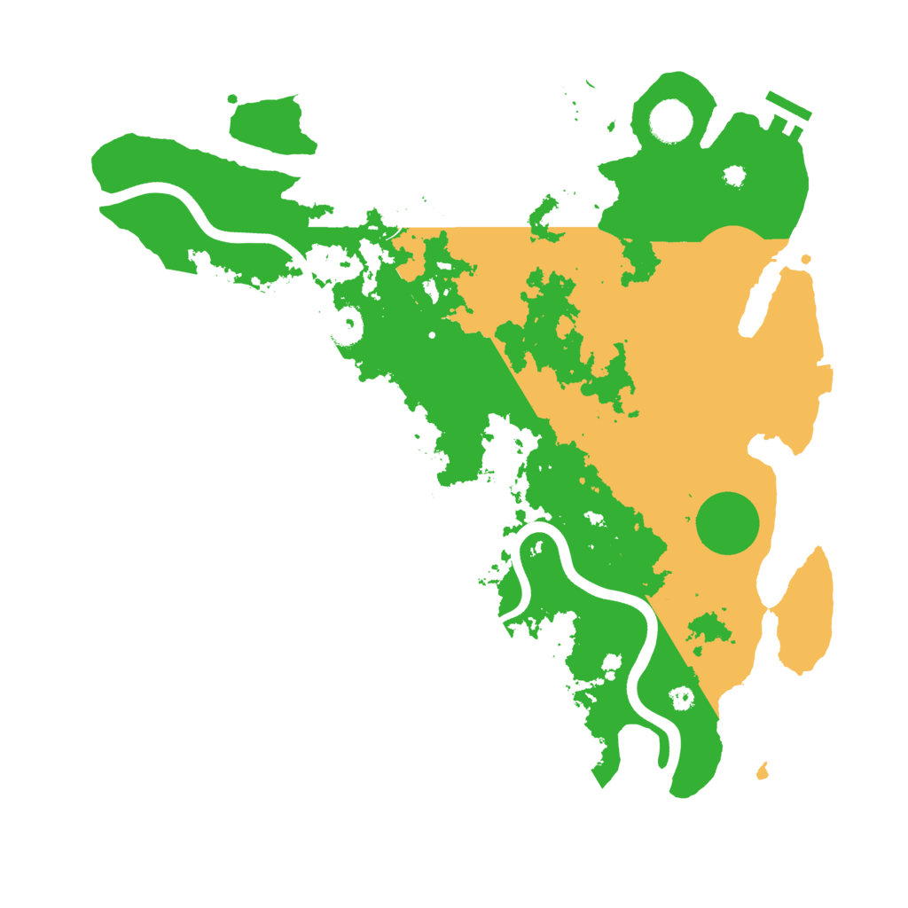 Biome Rust Map: Procedural Map, Size: 3800, Seed: 4153