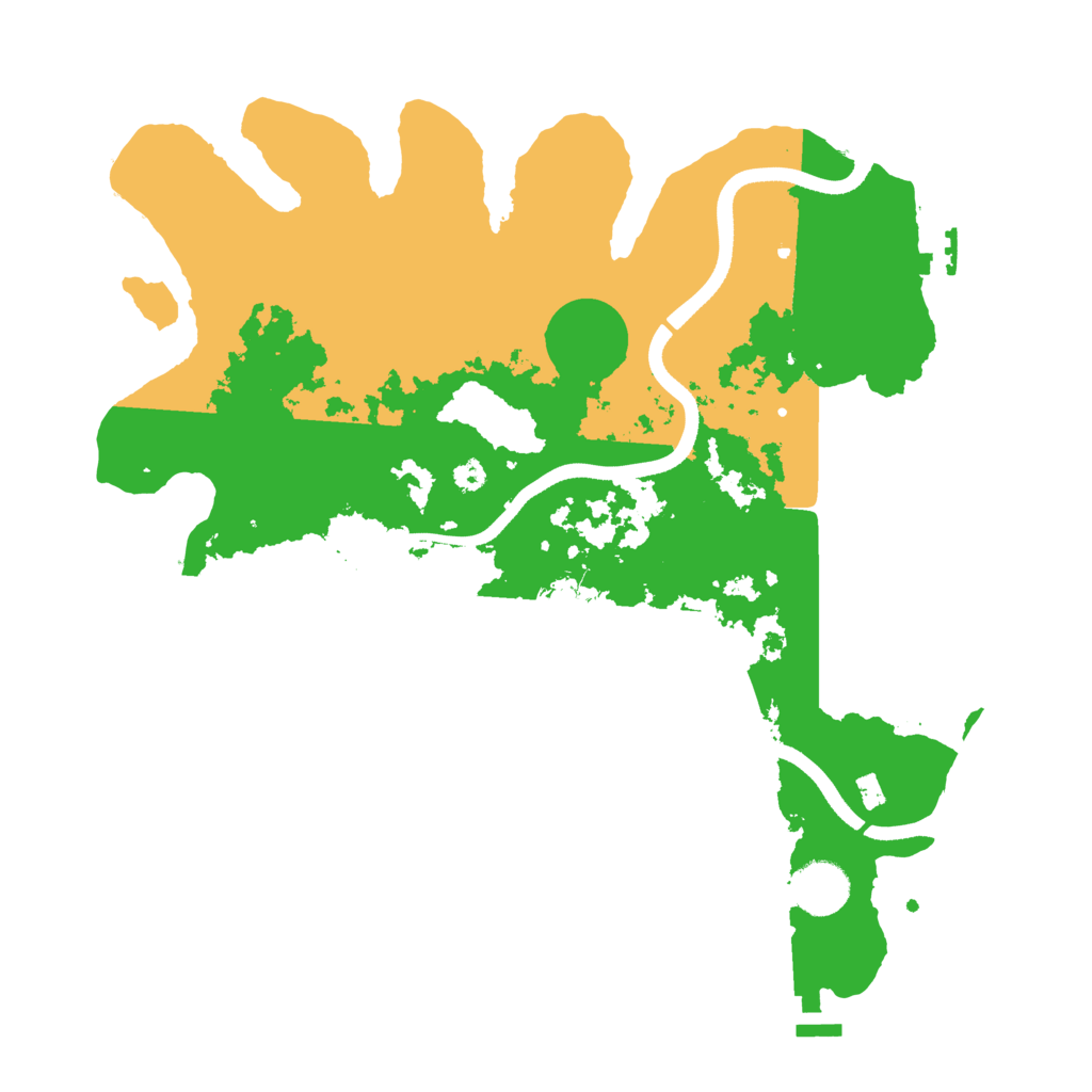 Biome Rust Map: Procedural Map, Size: 3500, Seed: 546546579