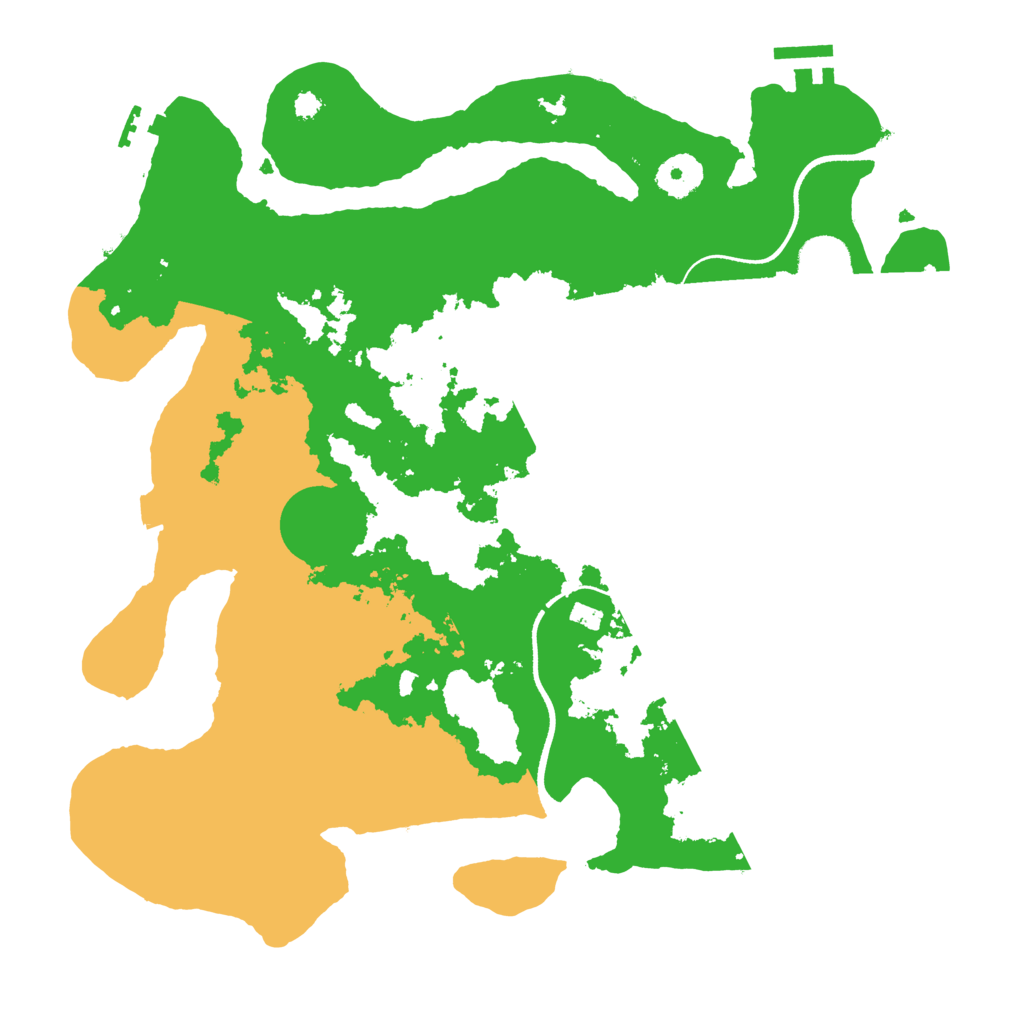 Biome Rust Map: Procedural Map, Size: 3500, Seed: 684