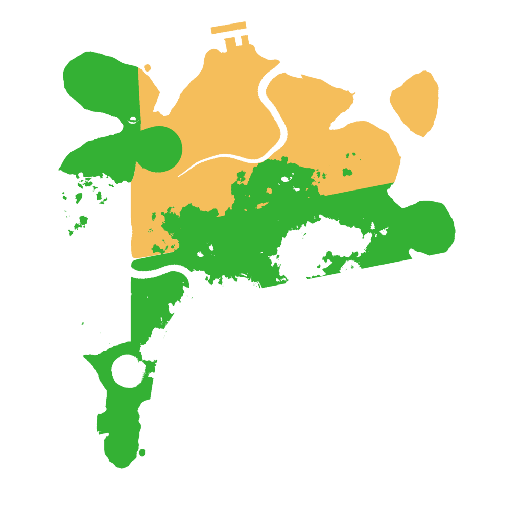 Biome Rust Map: Procedural Map, Size: 3000, Seed: 744654604