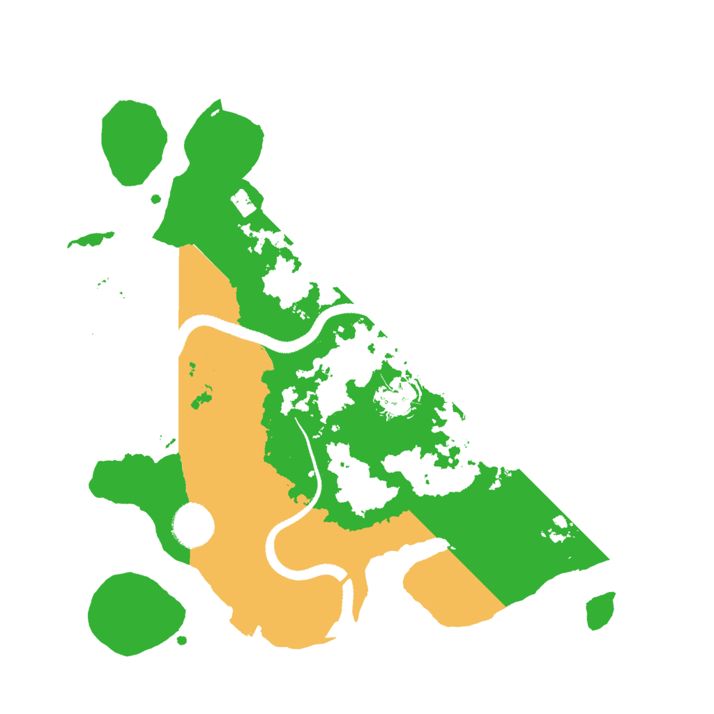Biome Rust Map: Procedural Map, Size: 3000, Seed: 57195