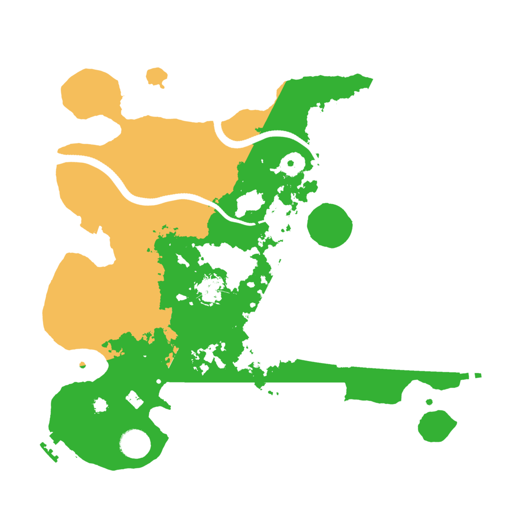 Biome Rust Map: Procedural Map, Size: 3200, Seed: 6983158