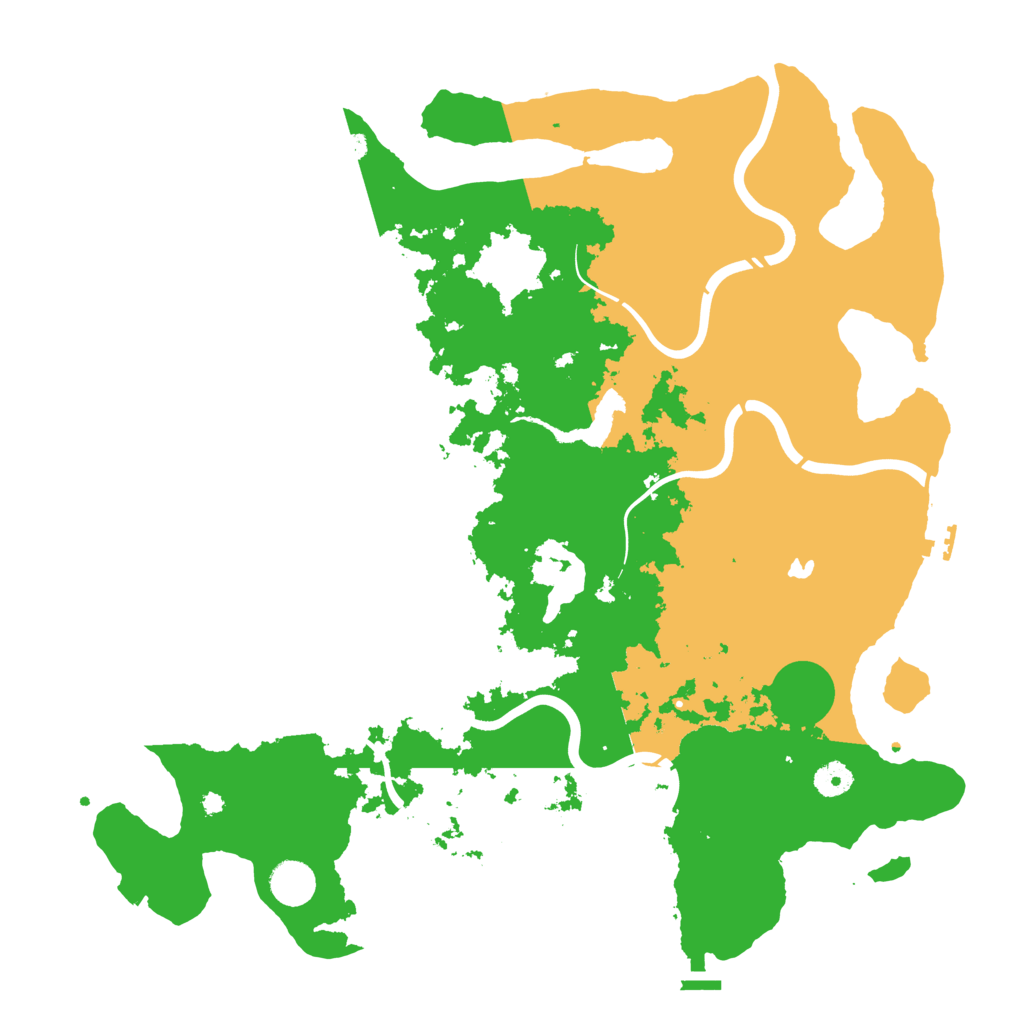 Biome Rust Map: Procedural Map, Size: 4250, Seed: 501643