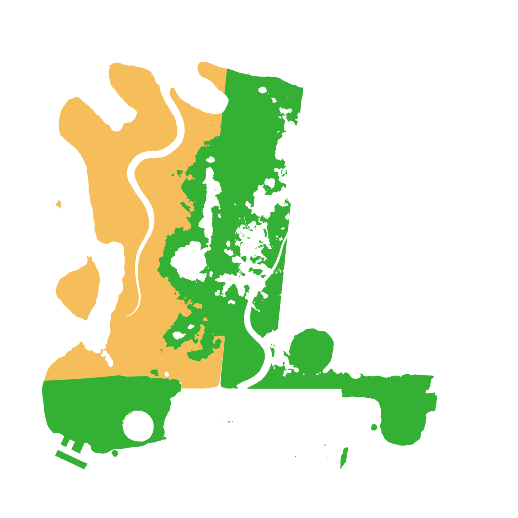 Biome Rust Map: Procedural Map, Size: 3200, Seed: 281500709