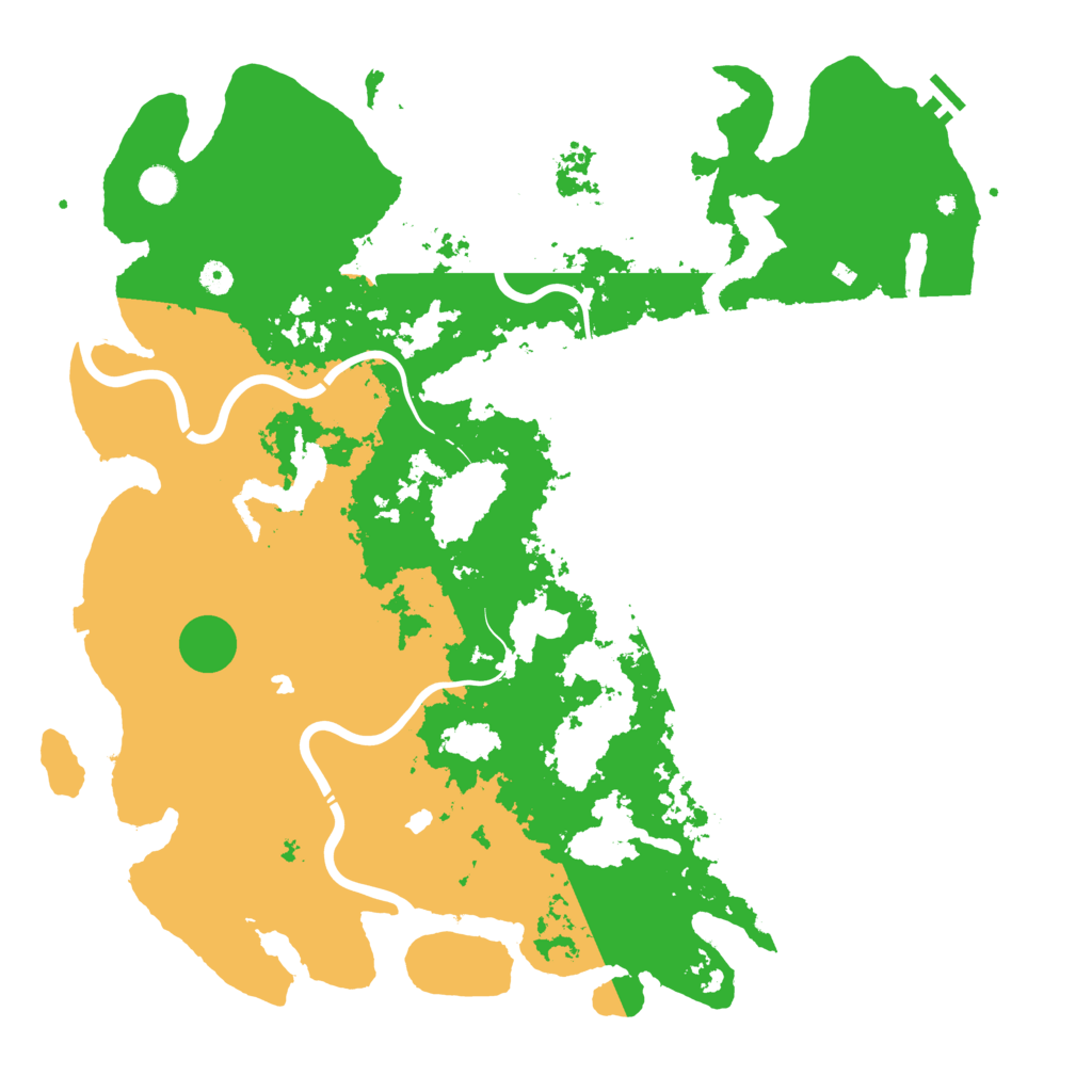 Biome Rust Map: Procedural Map, Size: 5000, Seed: 2147483627