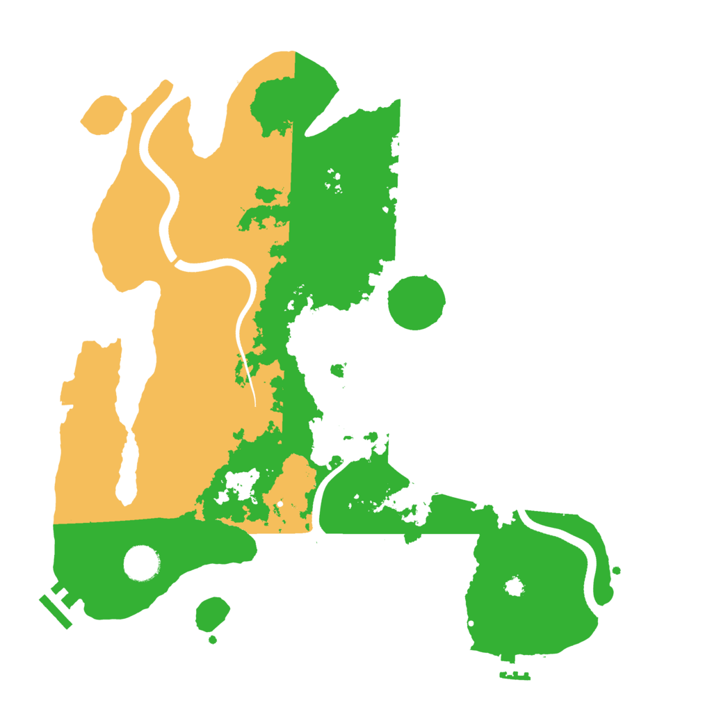 Biome Rust Map: Procedural Map, Size: 3500, Seed: 508587788