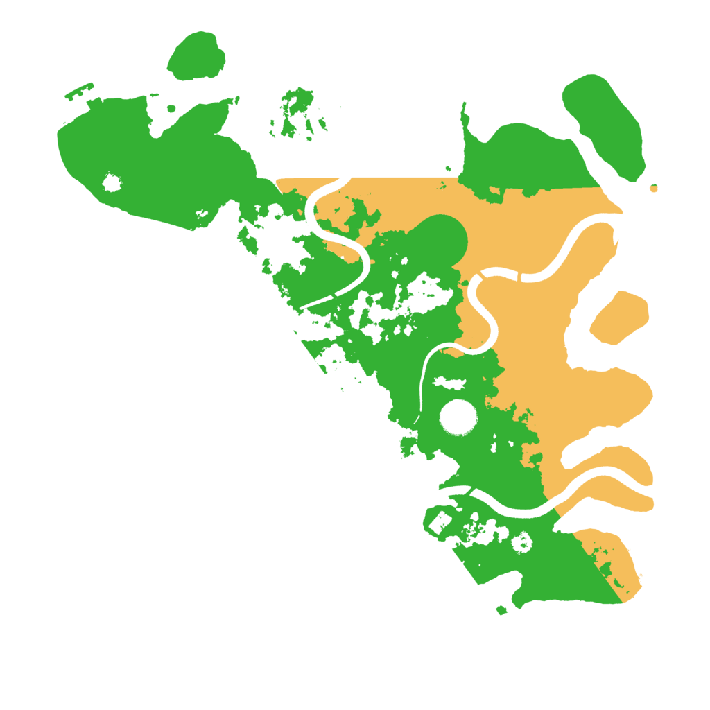 Biome Rust Map: Procedural Map, Size: 3500, Seed: 918273645