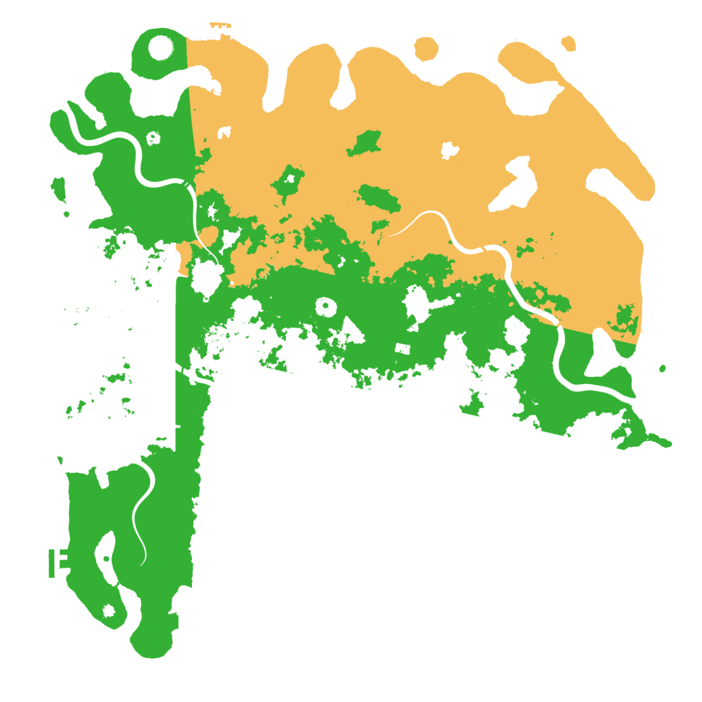 Biome Rust Map: Procedural Map, Size: 5000, Seed: 891070381