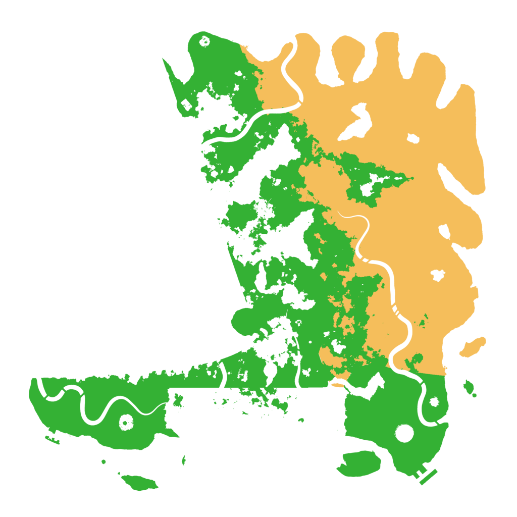 Biome Rust Map: Procedural Map, Size: 5000, Seed: 462706404