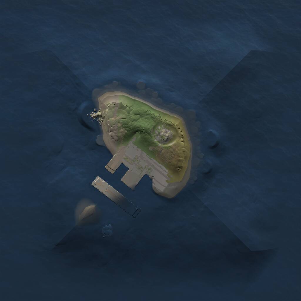 Rust Map: Procedural Map, Size: 1111, Seed: 111111111, 2 Monuments
