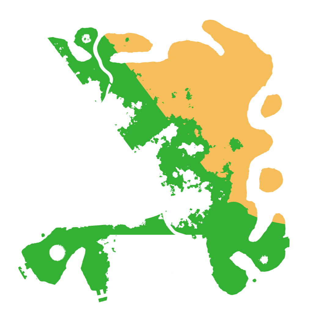 Biome Rust Map: Procedural Map, Size: 3500, Seed: 190853