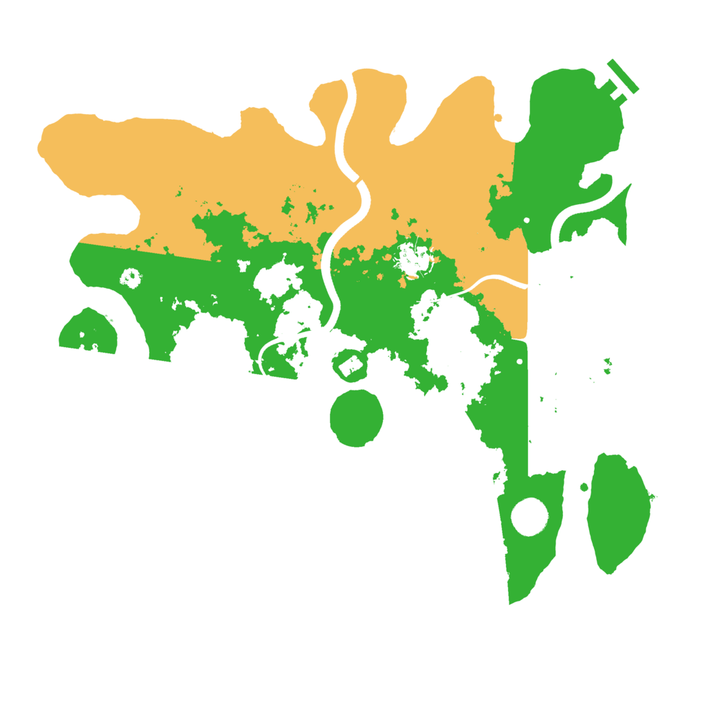 Biome Rust Map: Procedural Map, Size: 3500, Seed: 1520913254