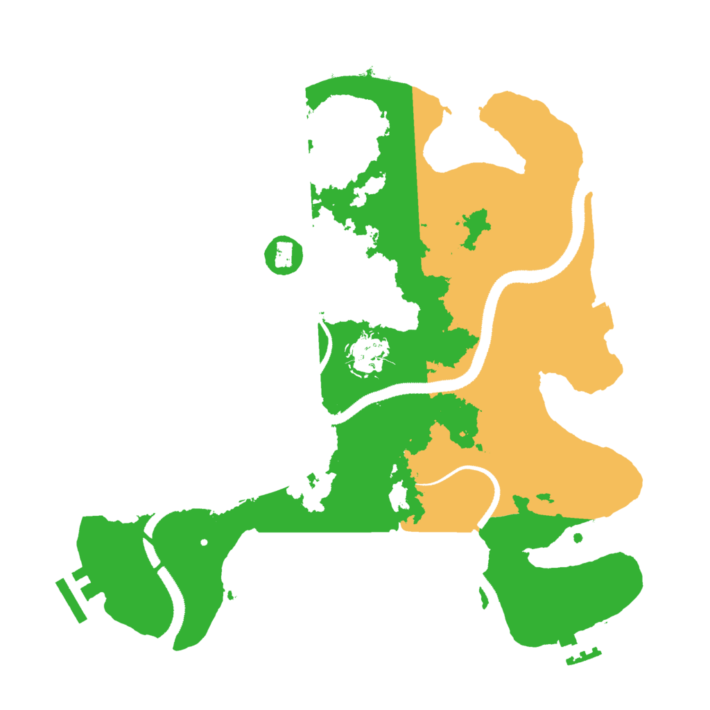 Biome Rust Map: Procedural Map, Size: 3000, Seed: 12345888