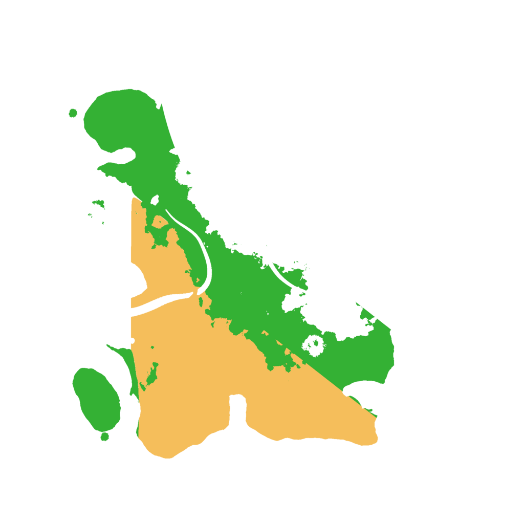 Biome Rust Map: Procedural Map, Size: 2500, Seed: 1913806920