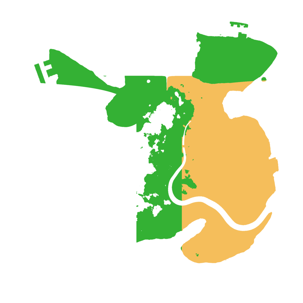 Biome Rust Map: Procedural Map, Size: 2500, Seed: 1619573762