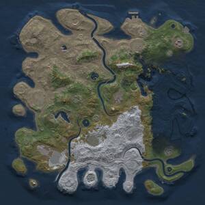 Thumbnail Rust Map: Procedural Map, Size: 4250, Seed: 1946105241, 17 Monuments