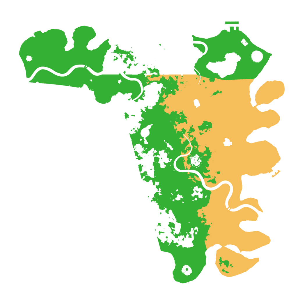 Biome Rust Map: Procedural Map, Size: 4500, Seed: 1876037624