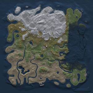 Thumbnail Rust Map: Procedural Map, Size: 4800, Seed: 1727037903, 16 Monuments