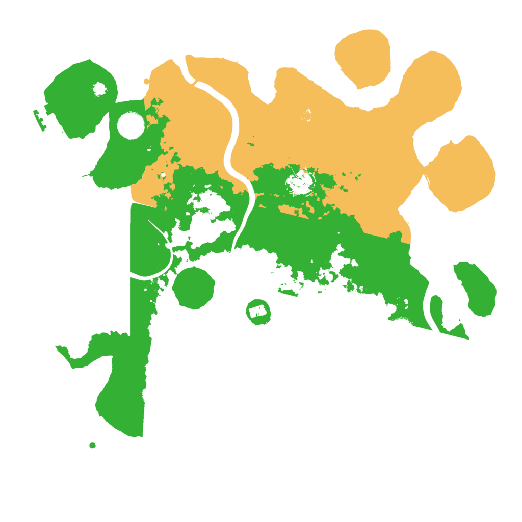 Biome Rust Map: Procedural Map, Size: 3500, Seed: 868092