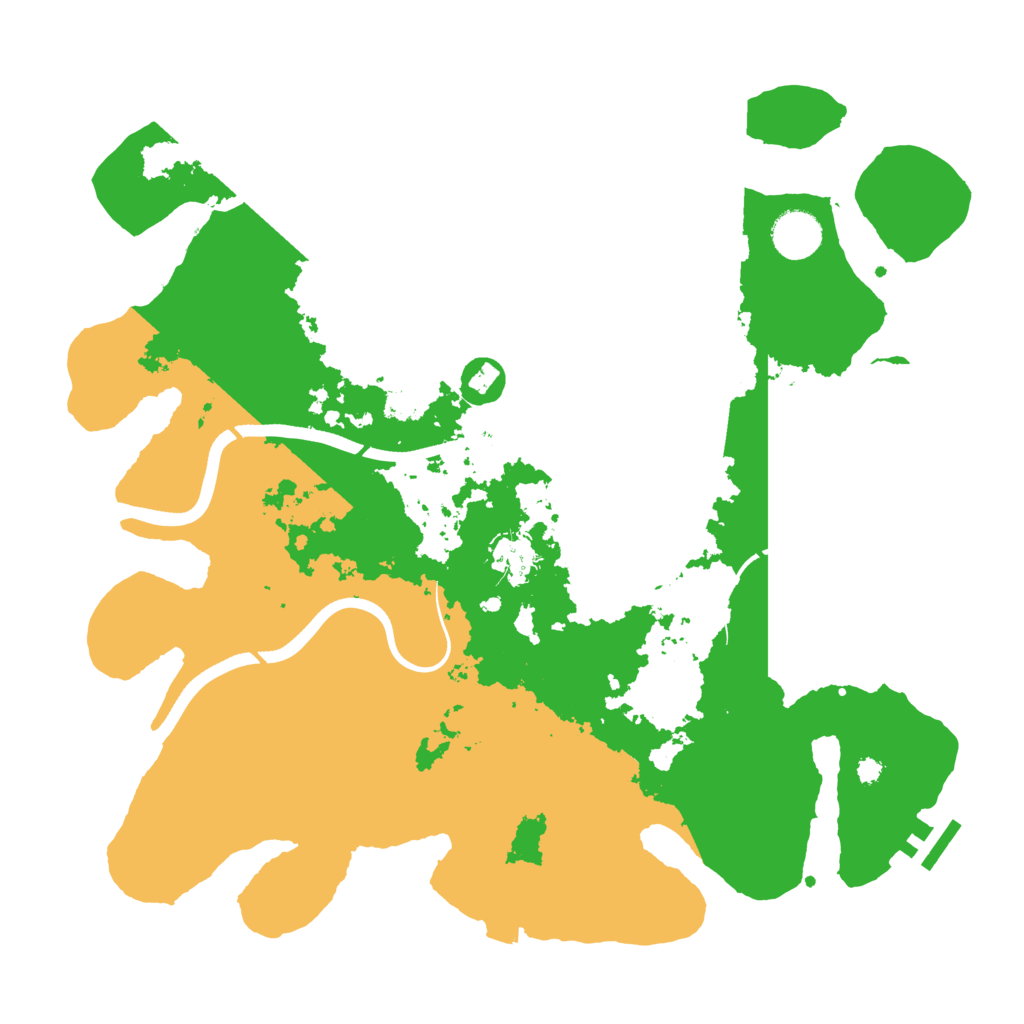 Biome Rust Map: Procedural Map, Size: 3700, Seed: 1894013652