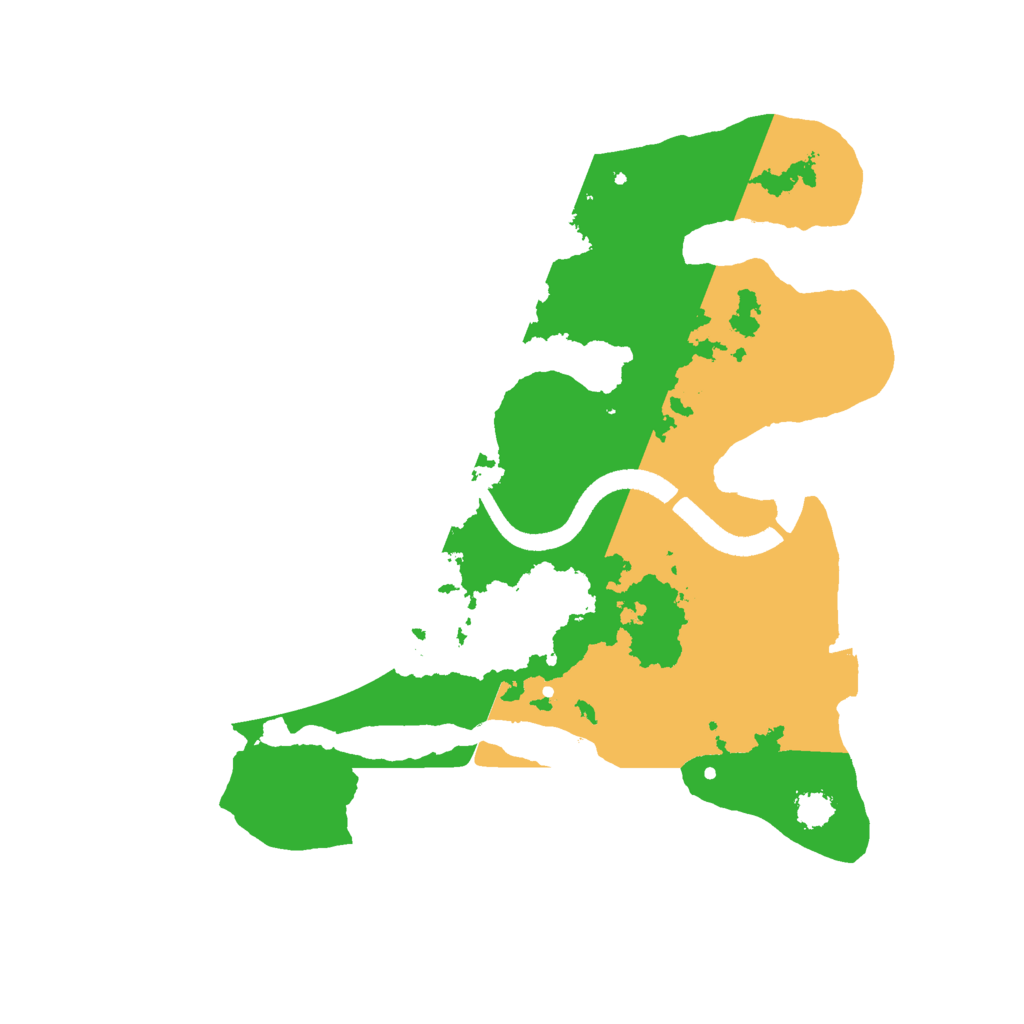 Biome Rust Map: Procedural Map, Size: 2500, Seed: 82999