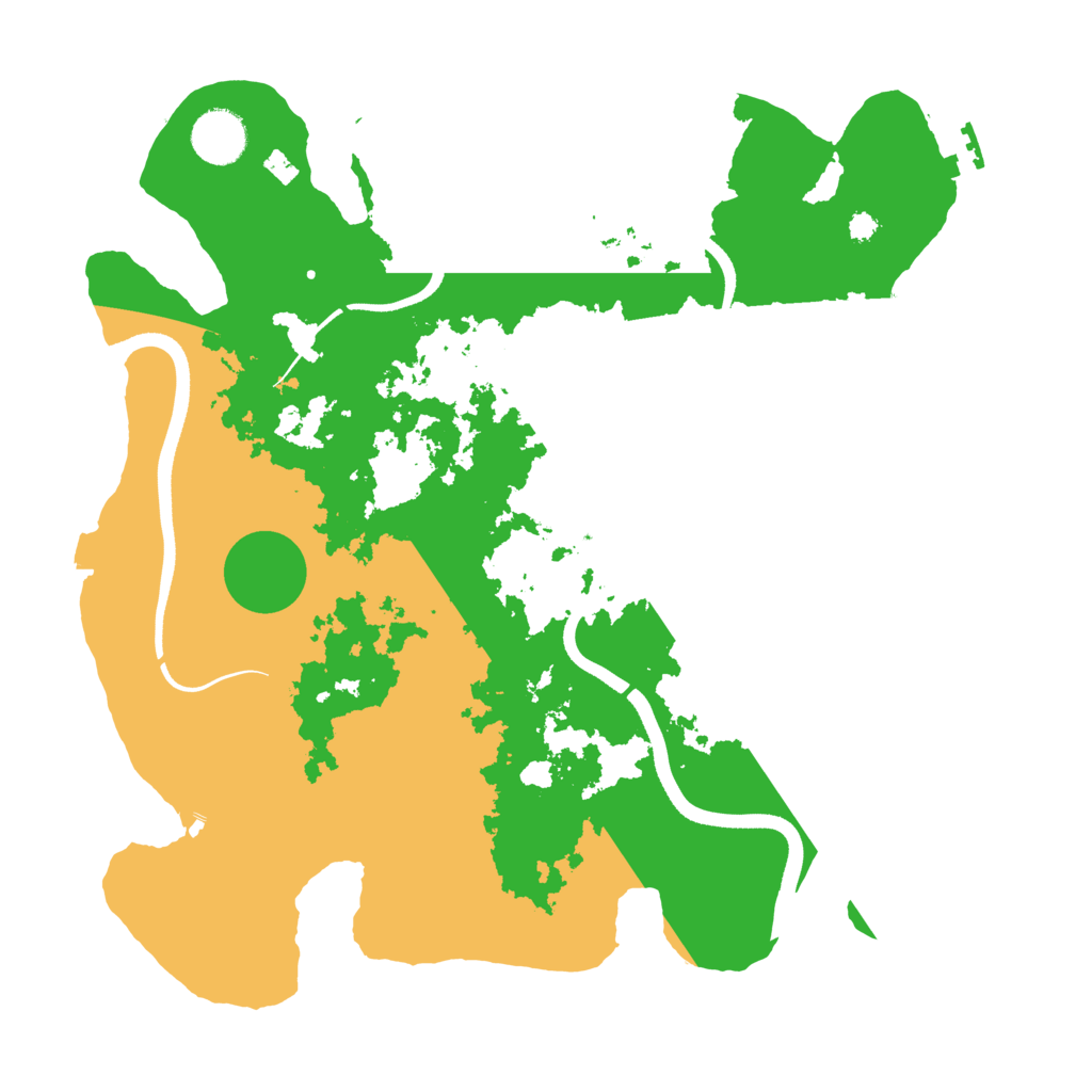 Biome Rust Map: Procedural Map, Size: 3500, Seed: 505940