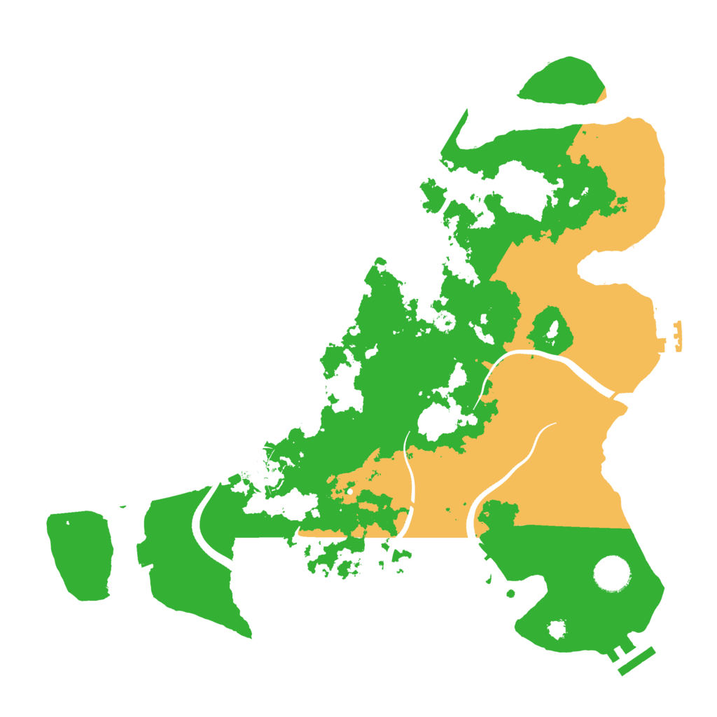 Biome Rust Map: Procedural Map, Size: 3500, Seed: 586752